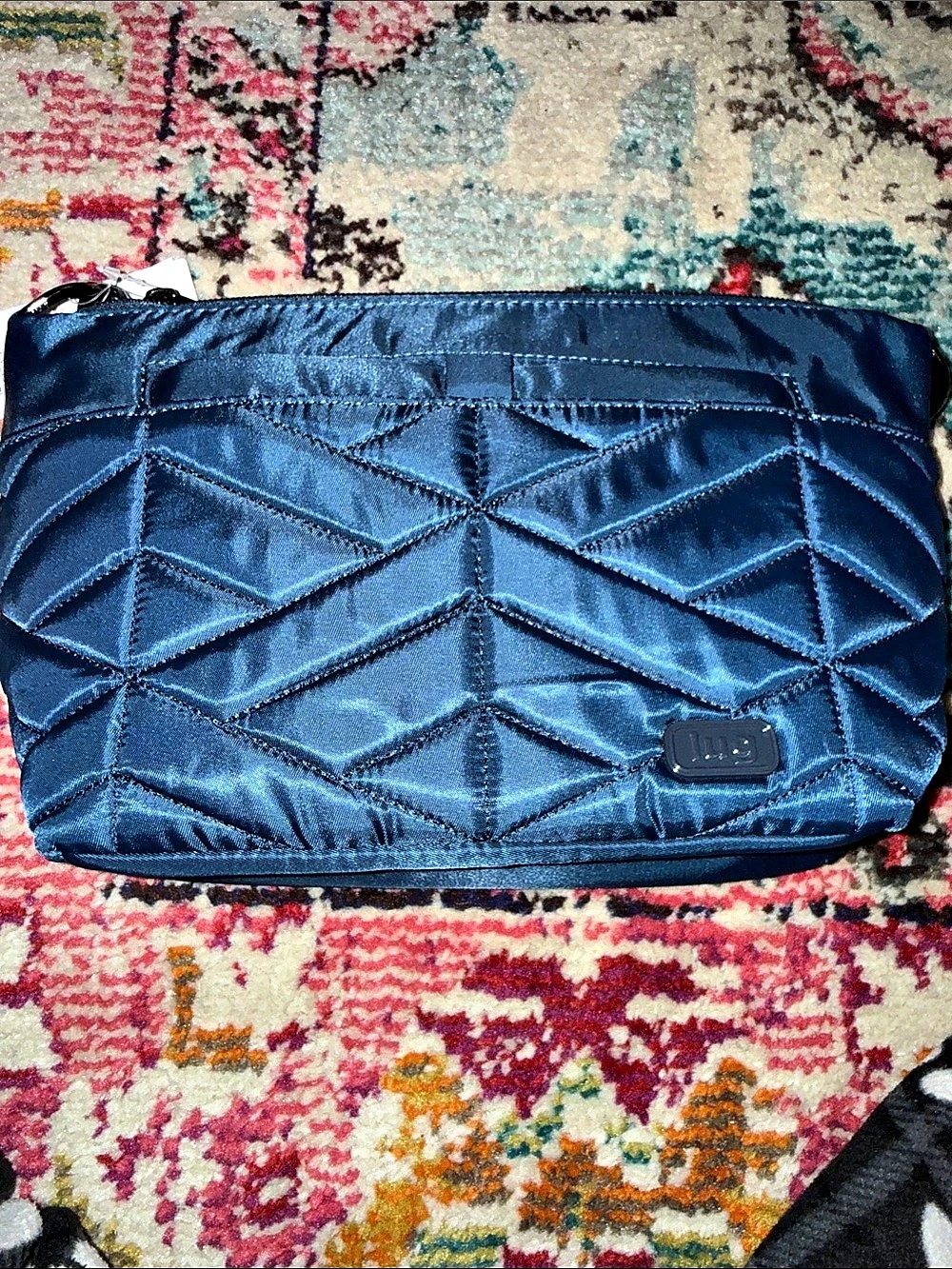 Lug Flare Crossbody Bag Blue & White NWT